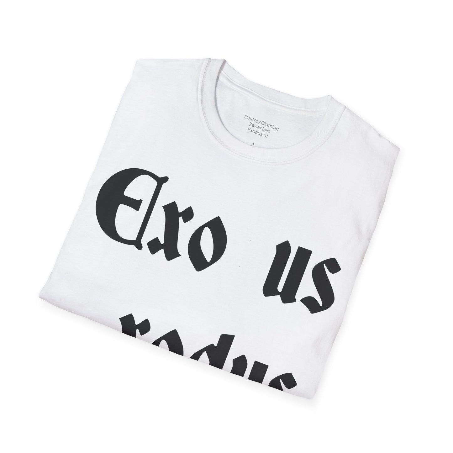 Softstyle T-shirt by Zavier Ellis: 'Exodus'